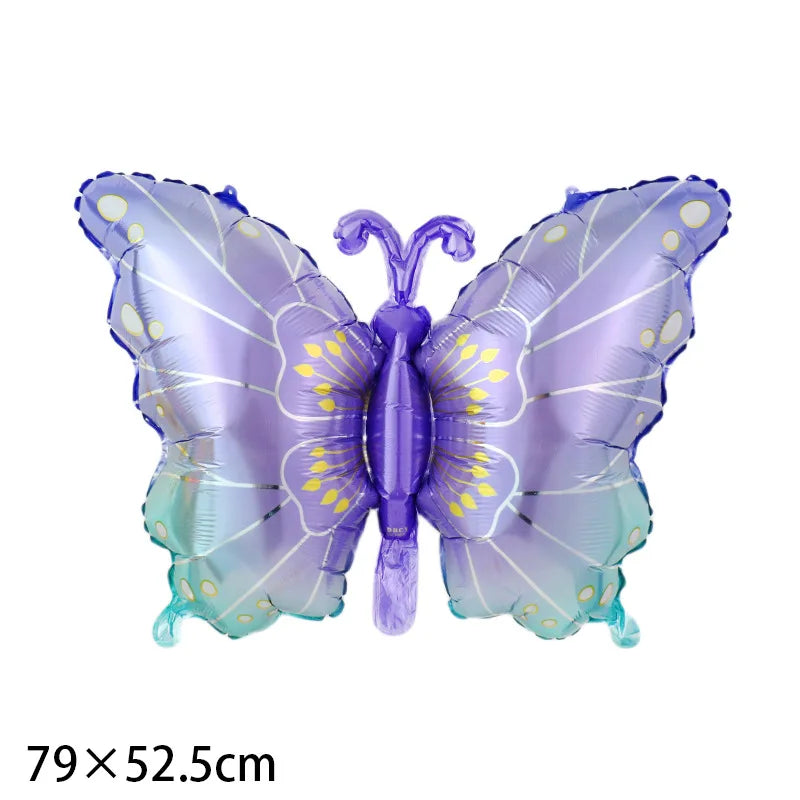 Large Butterfly Aluminum Foil Balloons Helium Air Globos Birthday