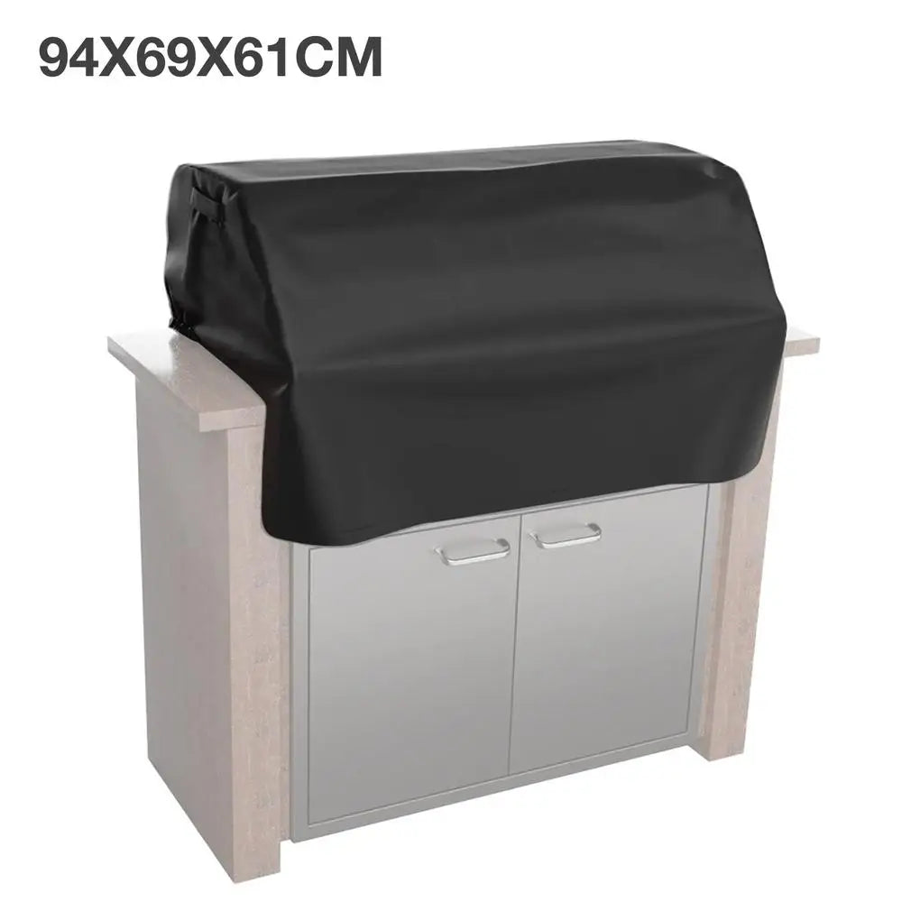 BBQ Grill Top Cover Water Resistant Built In Grill Cover Dust Cover 210D Oxford Cloth Barbecue Grill Cover Camping Accessories Zpaxo 94X69X61CM China Mainland