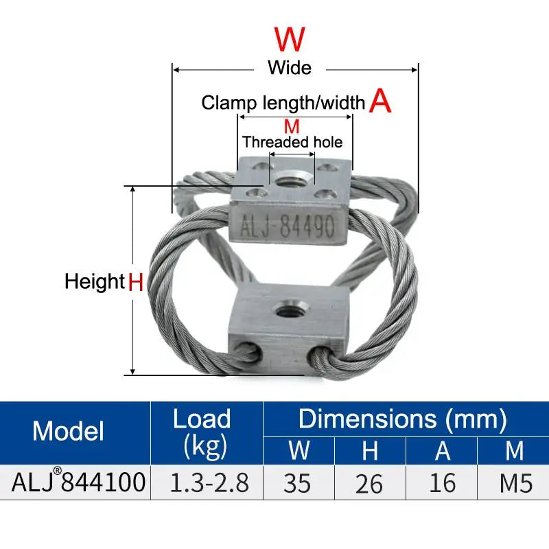 ALJ-84 Wire Rope Vibration Isolator Shock Absorber Car Vehicle Marine Zpaxo A5