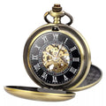 Antique Steampunk Vintage Roman Numerals Mechanical Pocket Watch