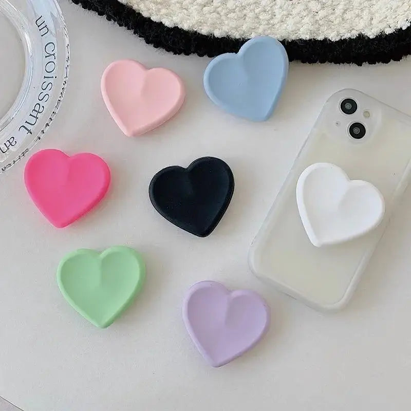 Ins Heart Silicone Phone Grip Bracket Universal Holder Iphone Android