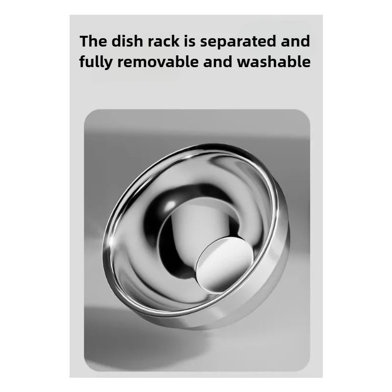 Stainless Steel Cat Bowl Cat Food Bowl Pet Bowl Cat Drinking Water Bowl RiceAndfood Bowl Oblique Mouth Protect Cervical Vertebra Zpaxo