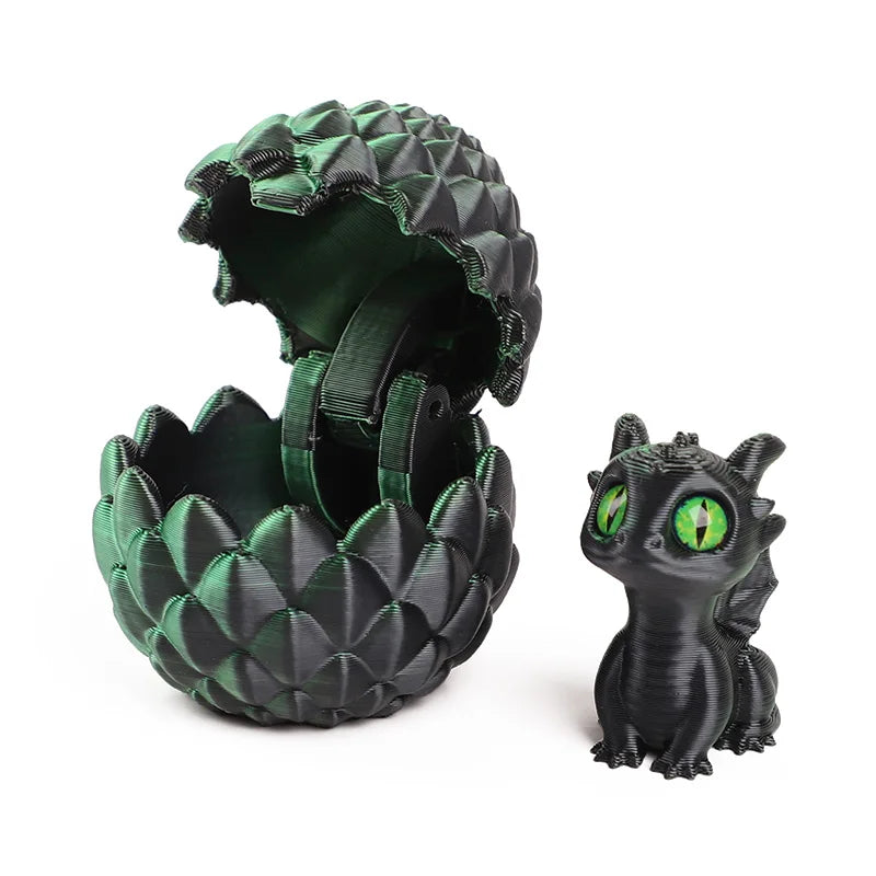 3D Printing Dragon Egg Mini Figure Surprise Kids Birthdays Party Zpaxo
