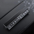 Luminous Temporary Parking Card – Car Phone Number Plate Holder