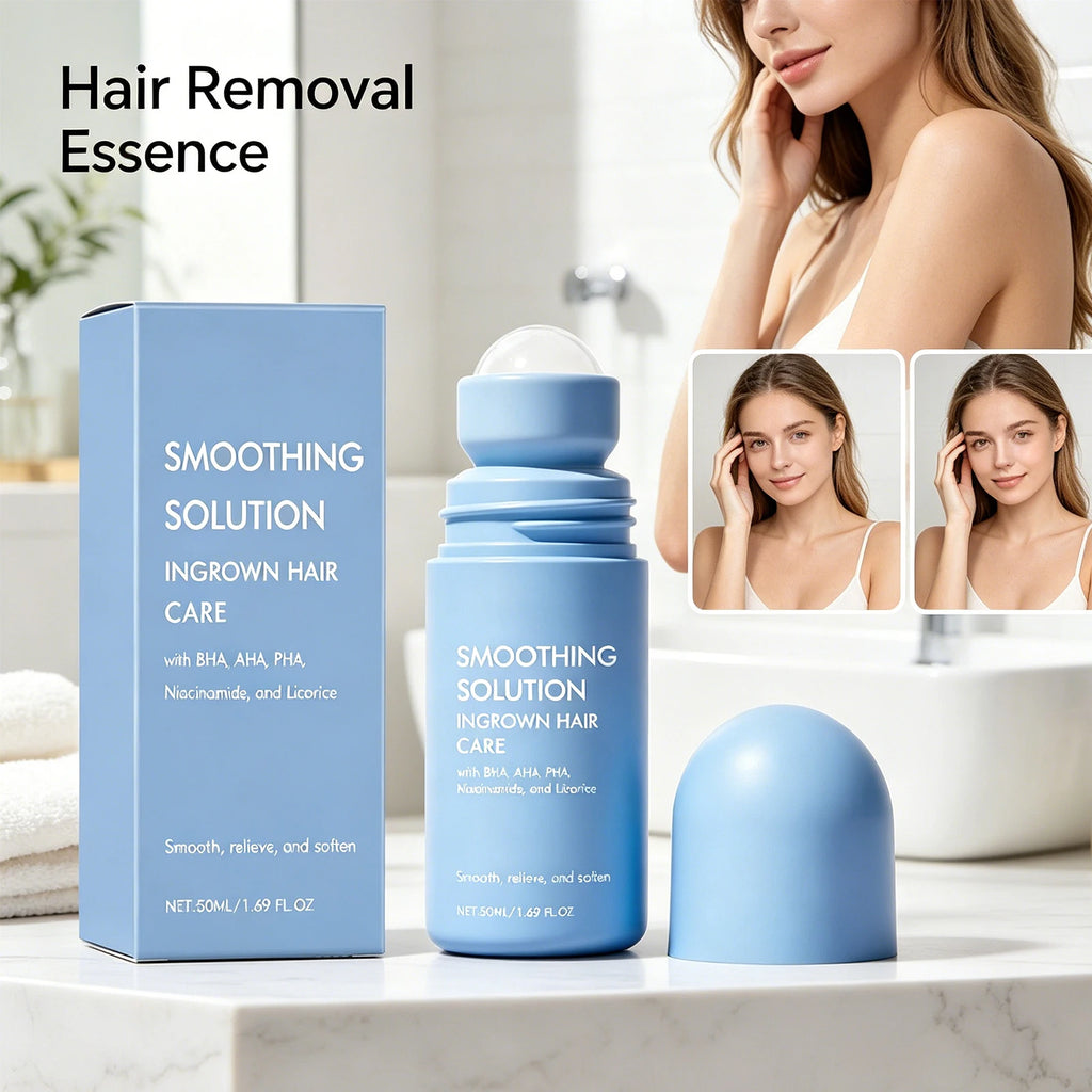 Hair Removal Roller Serum Mild Body Care Essence Soften Body Hair Moisturizing Soothing After Hair Removal Daily Full Body Skin Zpaxo
