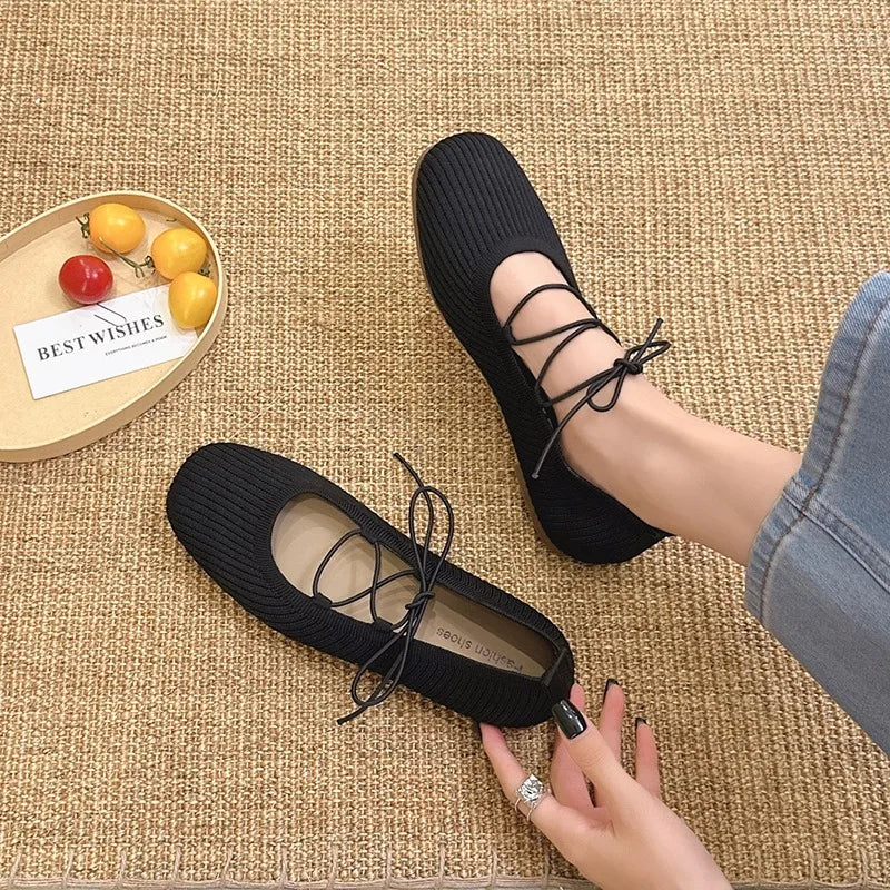 Women's Solid Comfortable Vintage Lightweight Single Shoes Women Zpaxo black 40