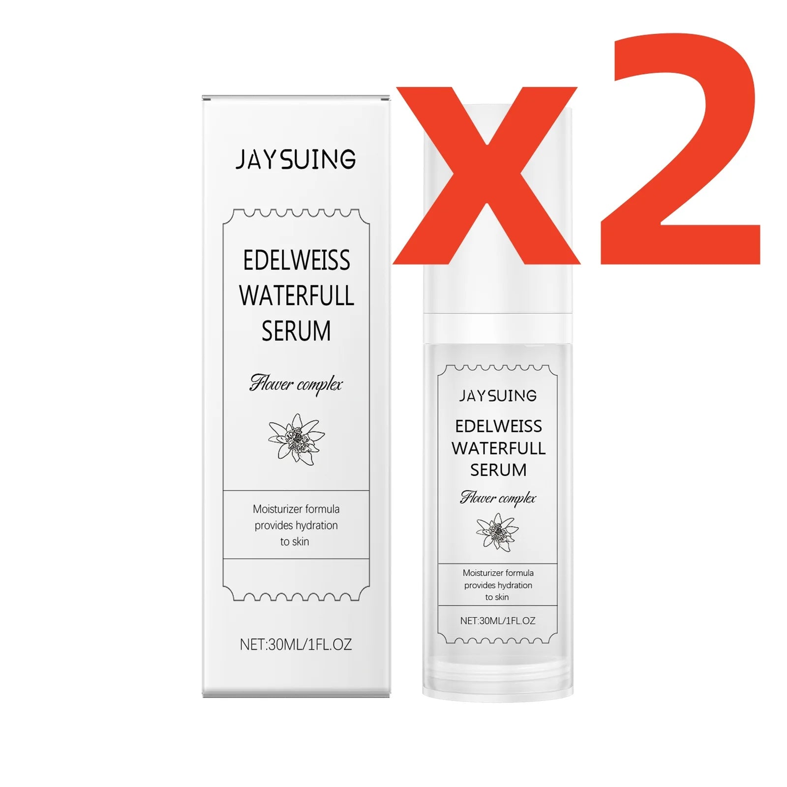 Jaysuing Hyaluronic Acid Serum – Hydrate, Brighten & Anti-Aging Facial Serum Zpaxo 60ml boxed