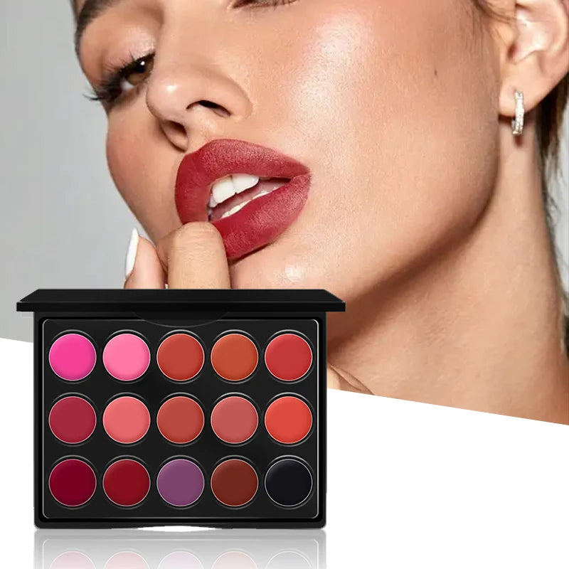 Lip Gloss Velvet Lipstick Palette Waterproof Long Lasting Matte Zpaxo