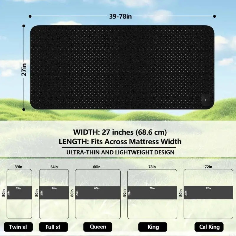 Conductives Bed Groundings Sheet PU Leather Enhances Sleep Comfort