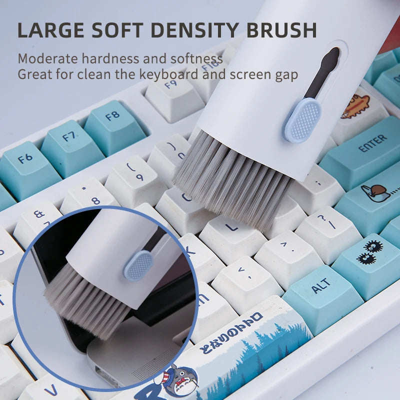 7-In-1 Mechanical Keyboard Cleaning Brush Kit Computer Dust Removal Tool With Multifunctional Cleaner Pen Brush Set For Keyboard Zpaxo
