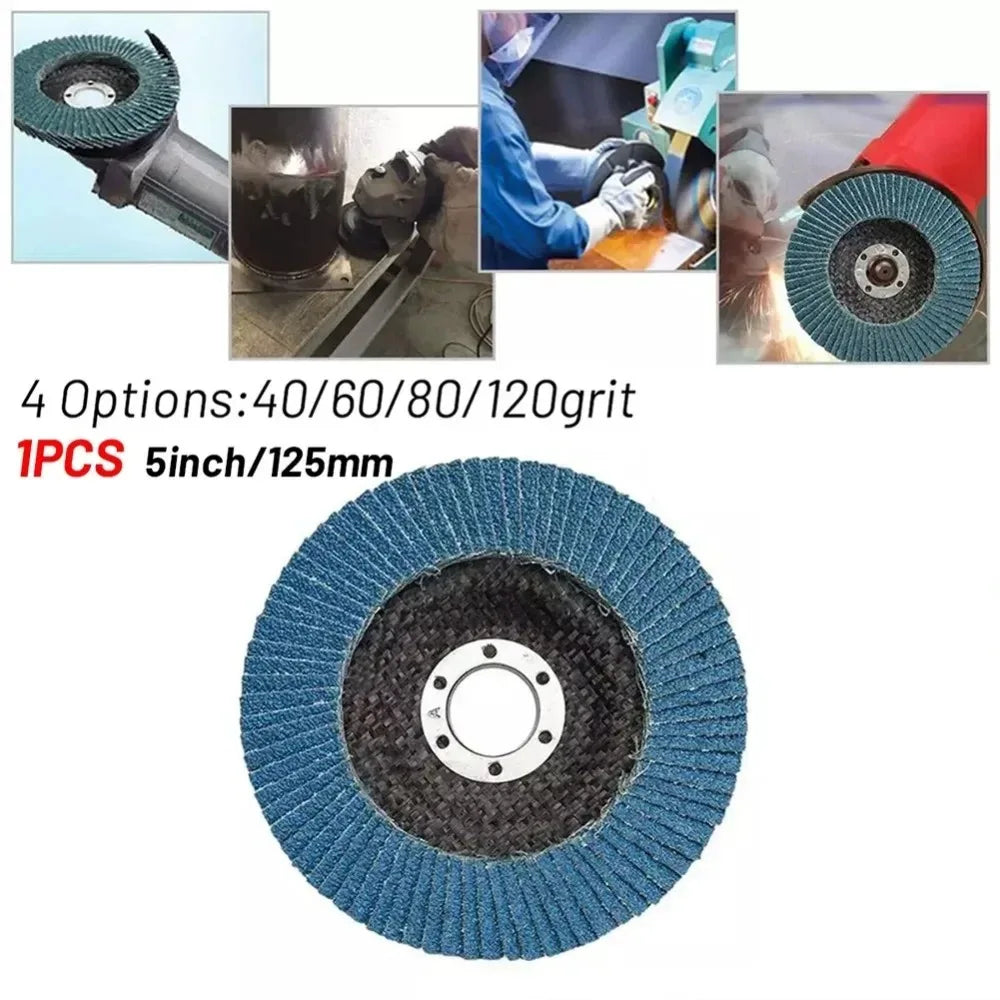 5'' Metal Sanding Flap Discs Angle Grinder Wheels Blade 60 80grit