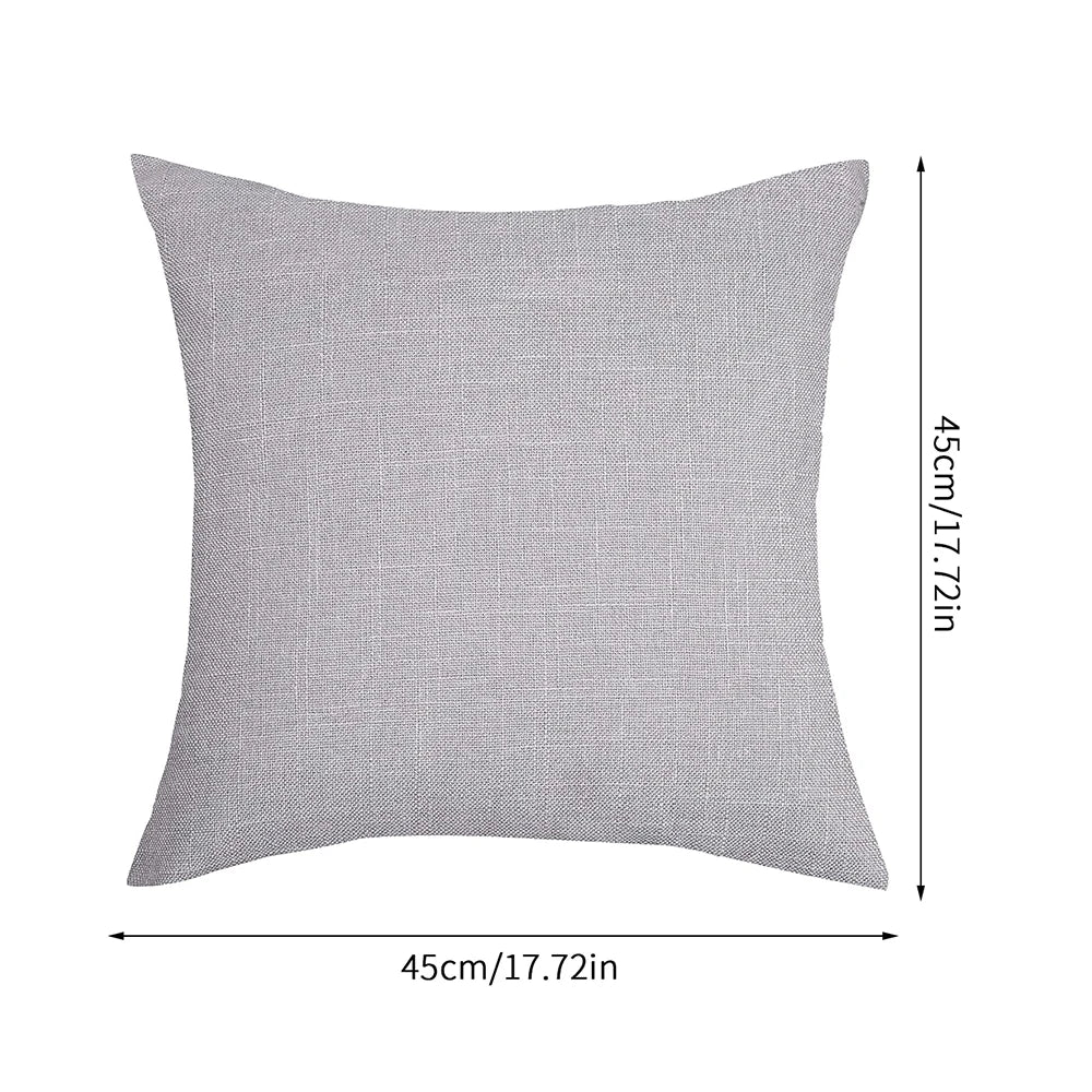 Cushion Cover Pillow Cover Linen Pillowcase for Sofa Living Room Outdoor 45*45cm Home Decor Zpaxo