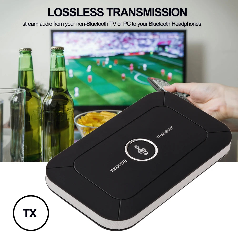 AUX 3.5mm Hifi Wireless Audio 2 in 1 Bluetooth-Compatible 5.0 Transmitter Receiver A2DP Audio Adapter Portable Audio Player Zpaxo