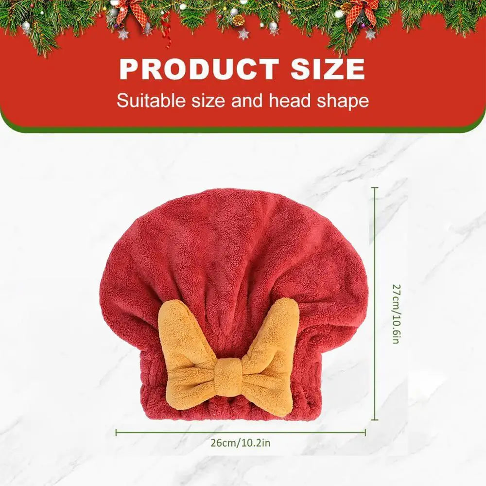 Microfiber Hair Turban Absorbent Quick Dry Towel Cap Twist Clip Women Zpaxo B