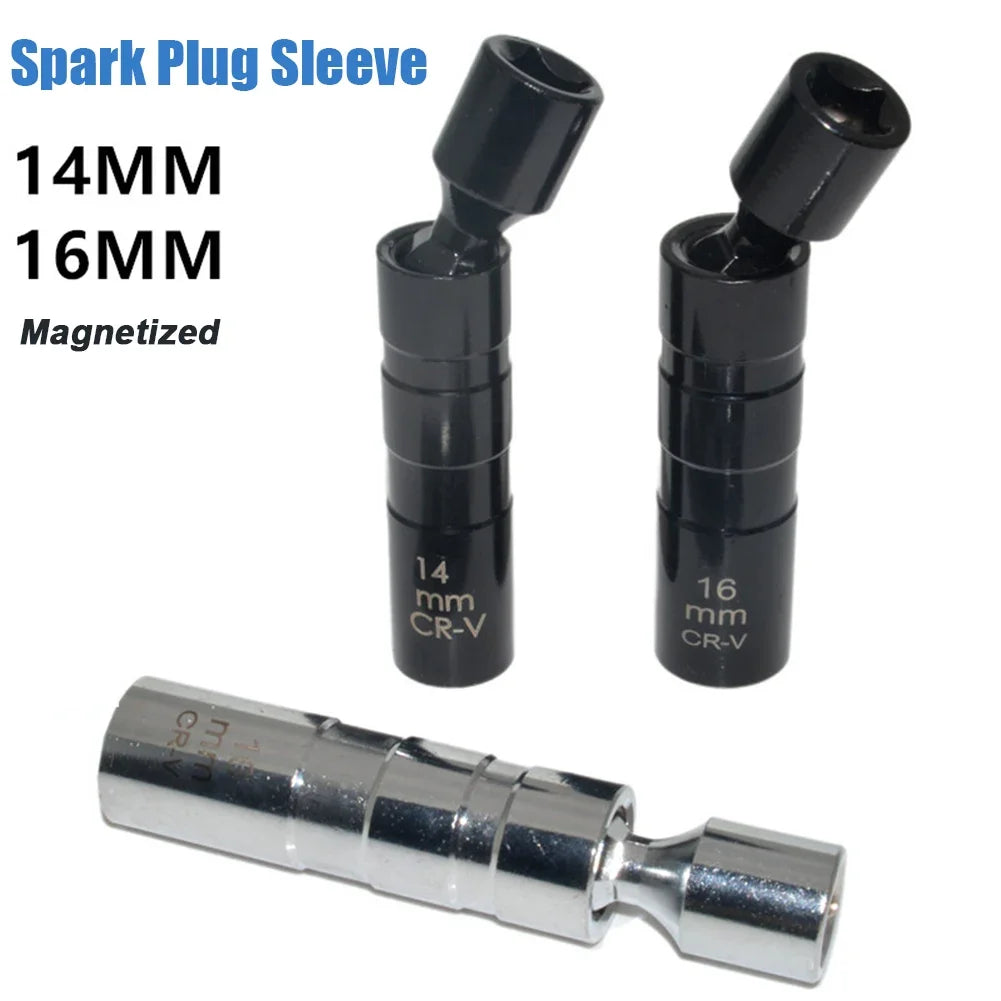 Universal Spark Plug Spanner Socket Adapter Joint Magnetic Flexible