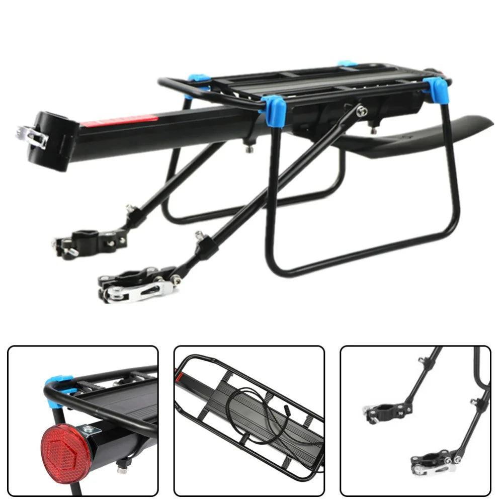 Bike Quick Release Adjustable Bicycle Cargo Rear Rack MTB Road