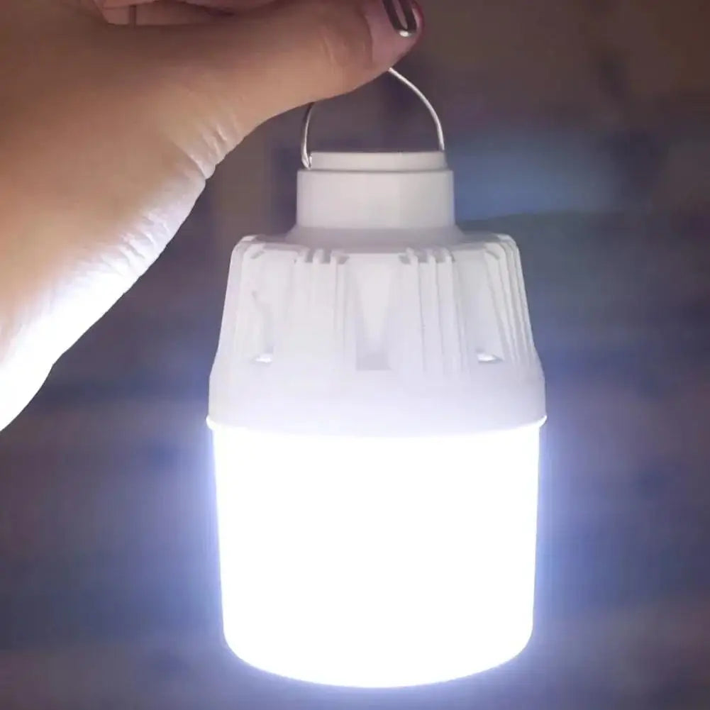 Portable USB Rechargeable LED Camping Lantern – 3 Light Modes LED Camping Lantern Zpaxo 2pcs white