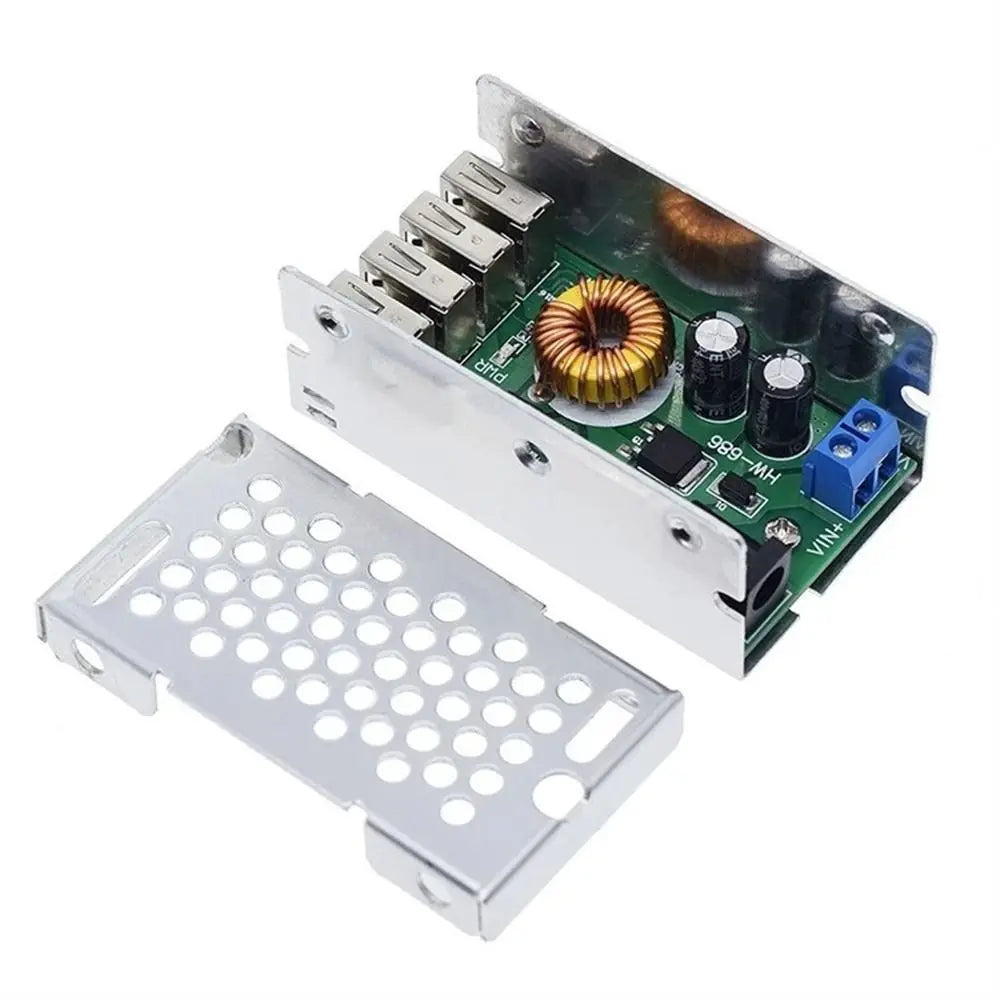 DC-DC Module 9V 12V 24V 36V To 5V Mobile Charger 4 Port USB Step-down Module Step-down Board Charging Board Buck Converter Zpaxo