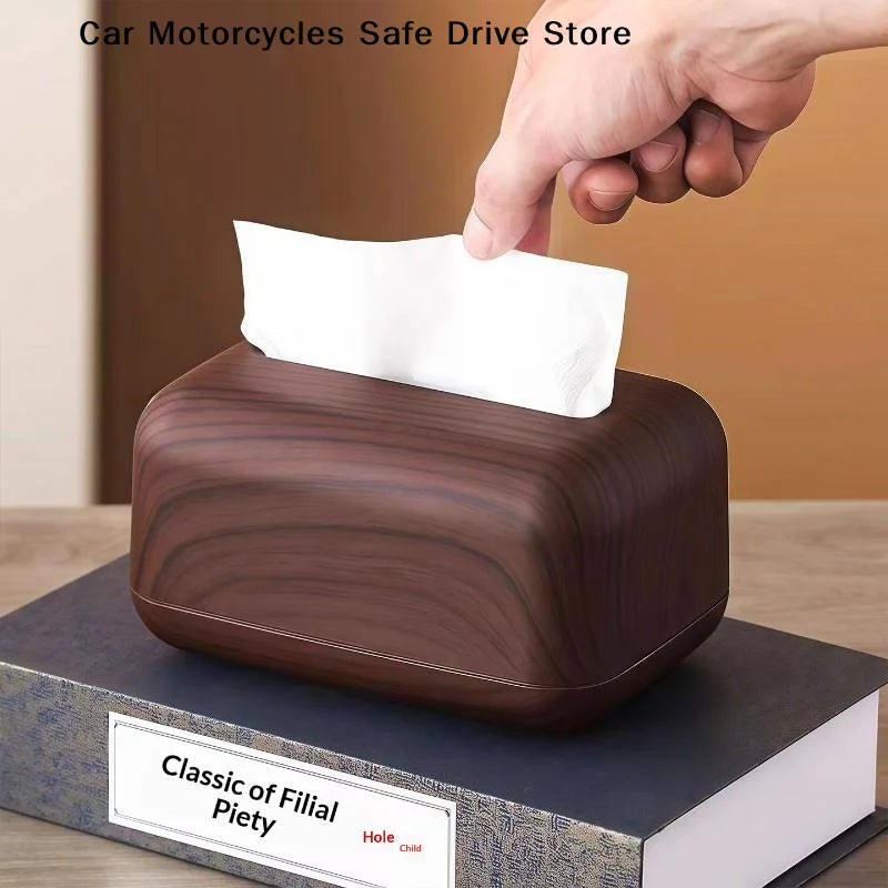 CMNew Chinese-style Simple Walnut Tissue Box Household Solid Wood
