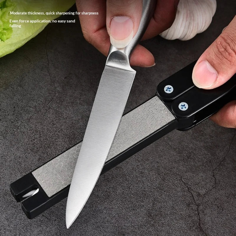Foldable Diamond Knife Sharpener | 400/600 Grit Double-Sided Diamond Knife Sharpener Zpaxo
