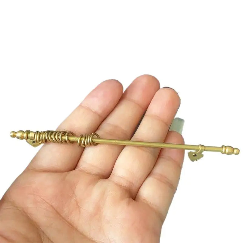 ▶1 Piece Dollhouse Removable Metal Curtain Rod Miniature Model Children Handmade Toy Doll Accessories Zpaxo A2