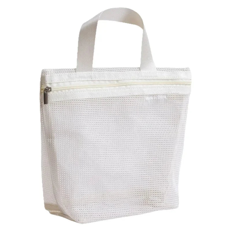 Portable Mesh Storage Bag – Bath, Travel, Makeup & Swimming Mesh Storage Bag Zpaxo