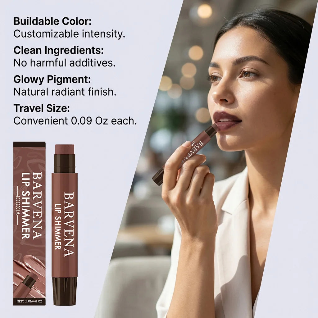 Lip Shimmer Balm – Hydrating, Glossy & Plumping Lip Care Lip Balm Zpaxo
