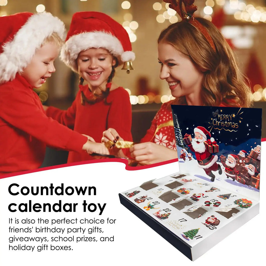 Empty Advent Calendar Box Paper Countdown Case Christmas Party Favor