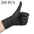 Disposable Black Nitrile Gloves Kitchen Cooking S M L XL Waterproof
