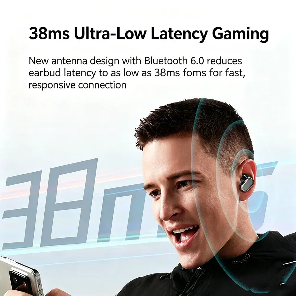 KEBIDUMEI Bluetooth 6 0 Earphones Wireless Ear Earbuds 38ms Low