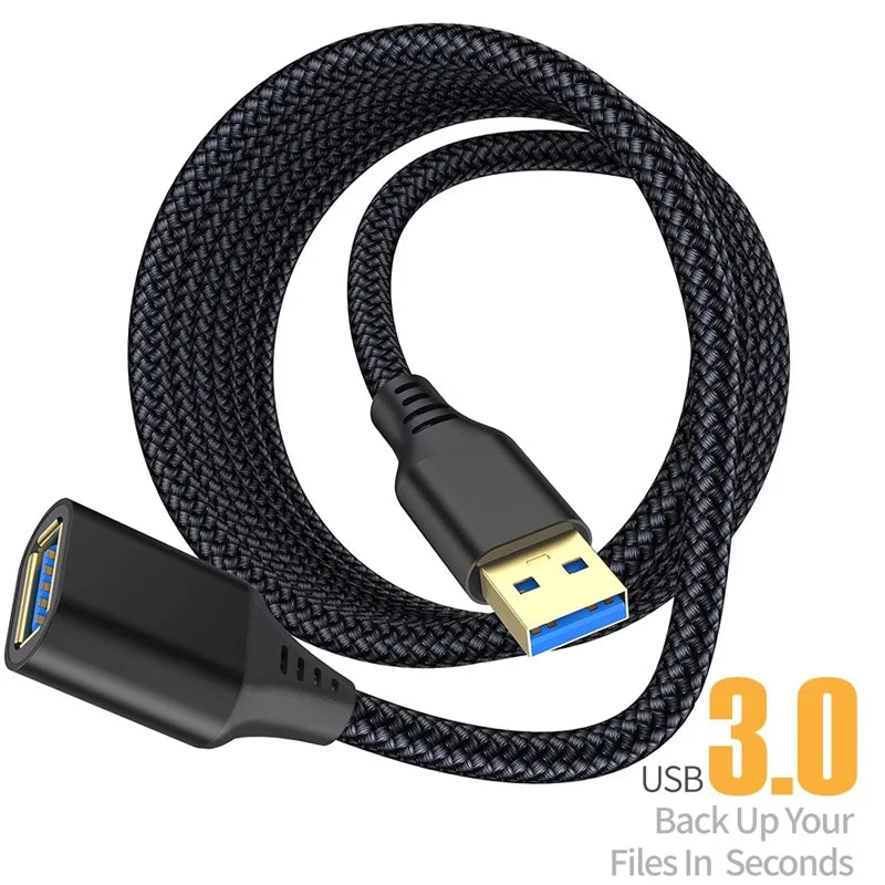 USB 3.0 Extension Cable Female To Male Extender Cord High Speed Transmission Data Extension Cable For PC Camera Printer Cable Zpaxo