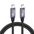 240W USB C to C 3.2 Gen2 Cable 20Gbps 48V 5A 4K 60Hz QC 3.0 Fast Charging Data Cord for MacBook Pro Samsung Xiaomi SSD Laptop Zpaxo black 0.2m