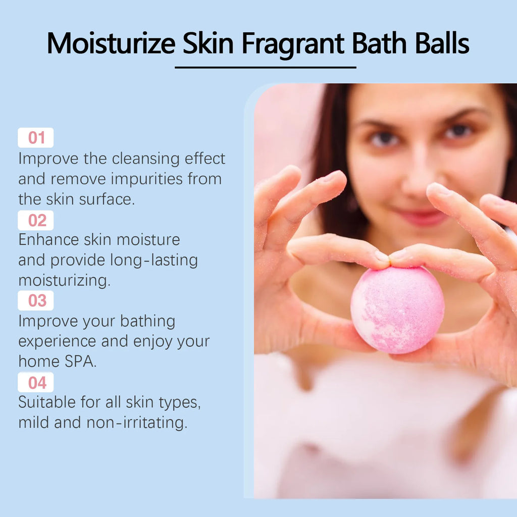 Aromatherapy Bath Bombs Set – Moisturizing & Relaxing 6 pcs Aromatherapy Bath Bombs Zpaxo