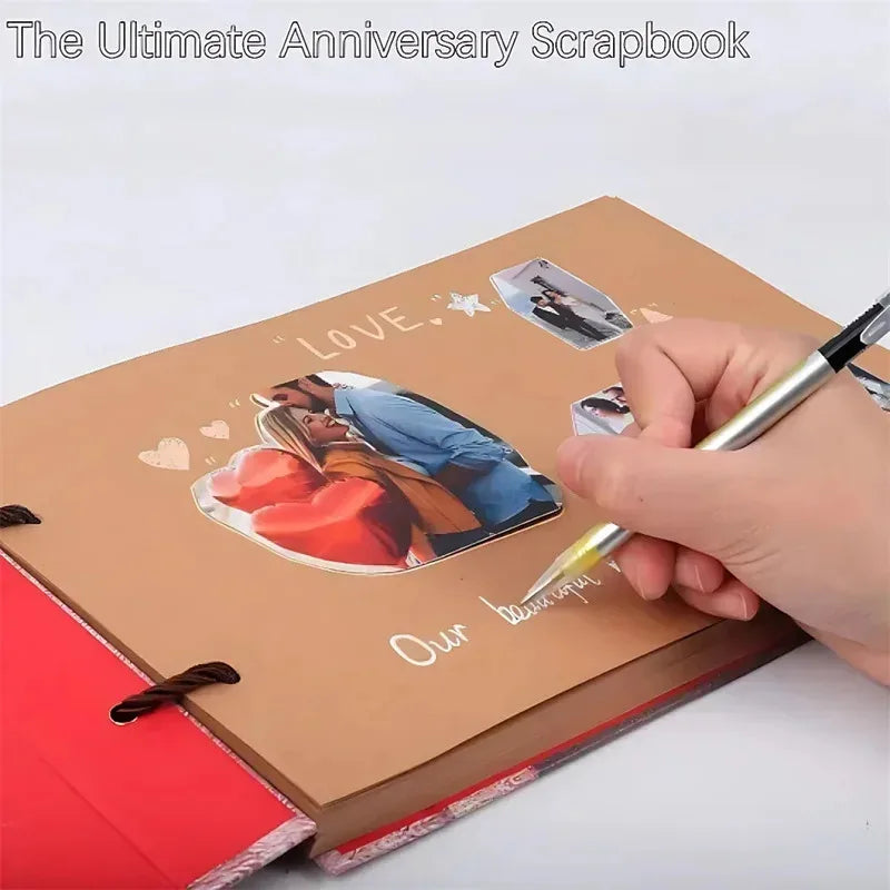 Handmade Scrapbook Adventure Book DIY Album Photo Retro Kraft