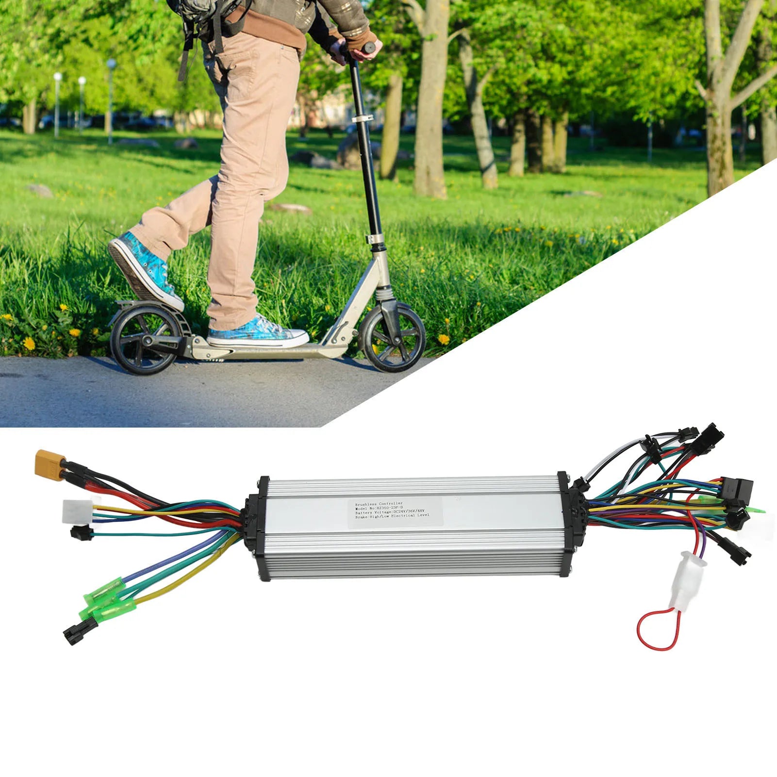 24V 36V 48V 350W Electric Scooter Motor Dual Drive Controller
