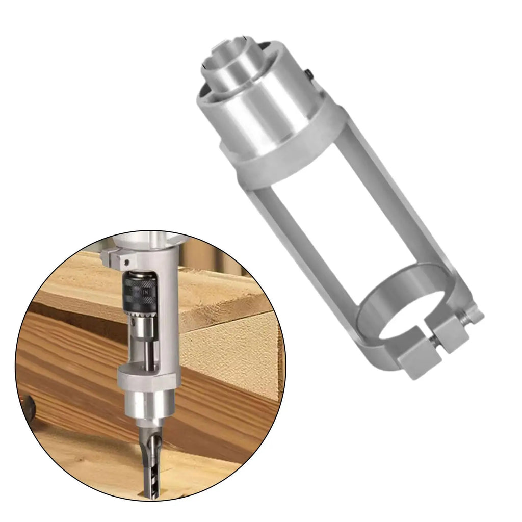 Square Hole Drill Bit Adapter Attachment Cast Aluminum Quickly Install or Disassemble Mortise Tool for Hand Electric Drill Zpaxo