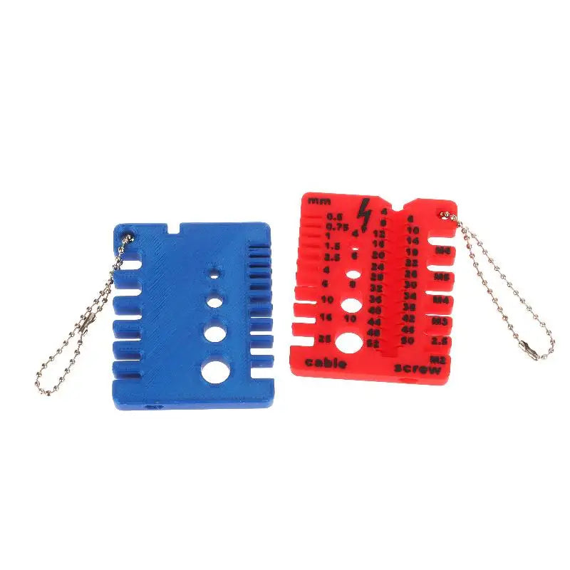 1Pcs Wire Screw Measuring Tool Screw Drill Bit Gauge 3D Printed Portable Nut And Drill Bit Thread Checker For Nuts Bolts Threads Zpaxo
