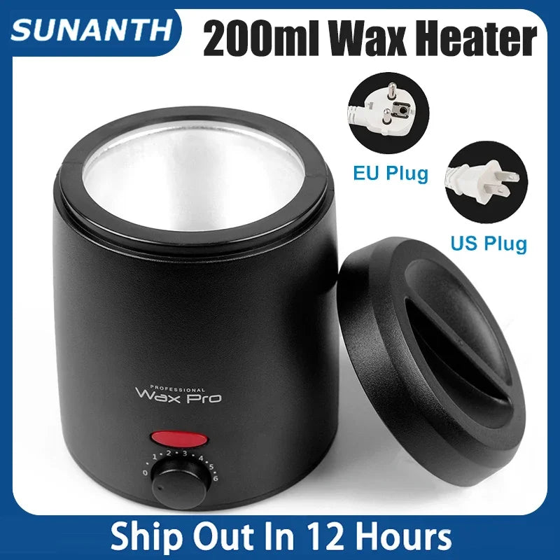 200ML Wax Heater Machine For Hair Removal Wax-Melting Pot Body Hair Remove With Packaging Box Waxing Kit Hair Removal Machine Zpaxo