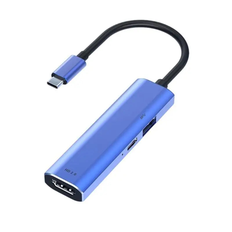 652F Aluminum USB C Hubs PD1 4+USB3 0+HDMI2 0 Port Adapter Universal Zpaxo