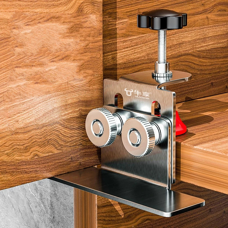 Cabinet Door Installation Tool Stainless Steel Cabinet Frame Fixture Household Portable Cabinet Door Mounting Jig Bracket Zpaxo