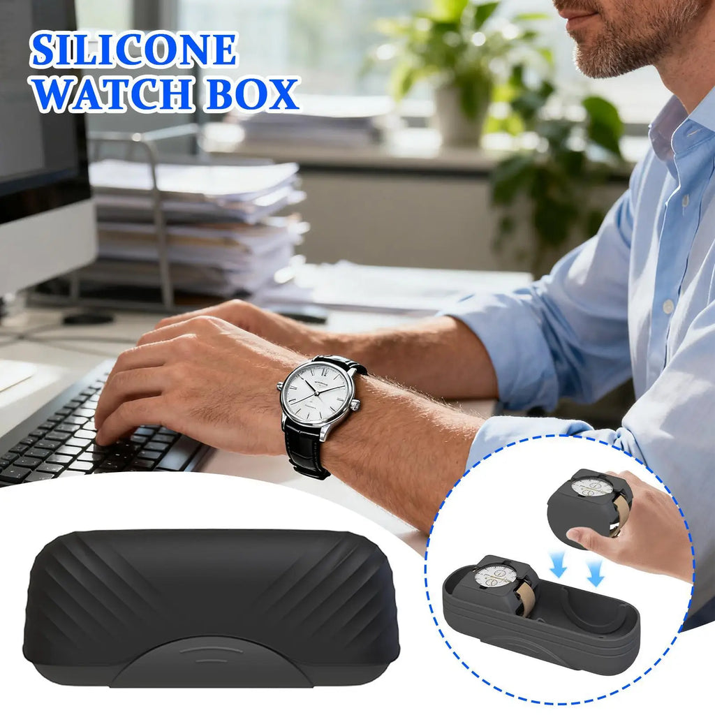 Travel Watch Case Double Lightweight Dust Proof Pouch Carrying Men