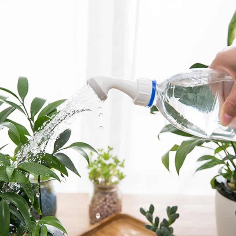 2 pcs/set Garden Spray Waterer Sprinkler Portable Plant Garden Watering Nozzle Tool Glass&Bottle Watering Nozzle Zpaxo