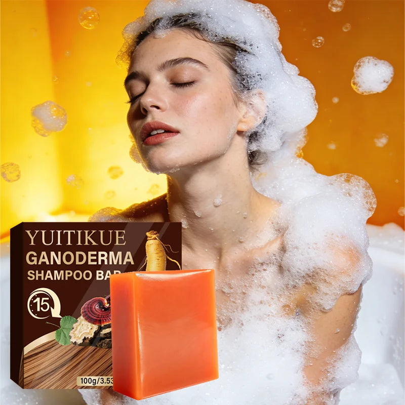 YUITIKUE Ganoderma Herbal Shampoo Bar – Deep Clean & Nourish 100g Herbal Shampoo Bar Zpaxo Default Title