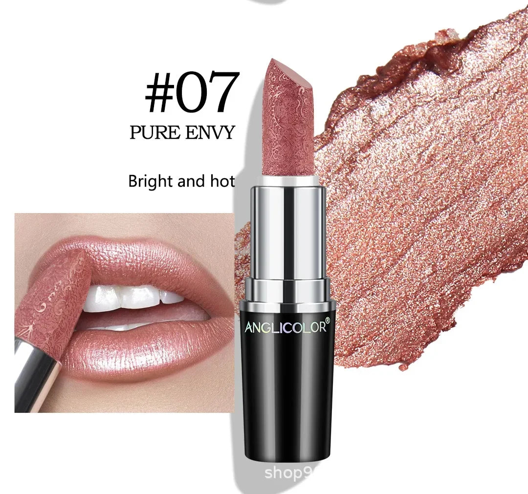 Makeup Non-sticky Non-fading Lipstick Pearlescent Long-lasting