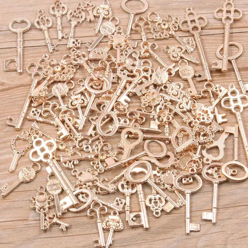 50g Mini Metal Charms Set – DIY Jewelry Making Pendants