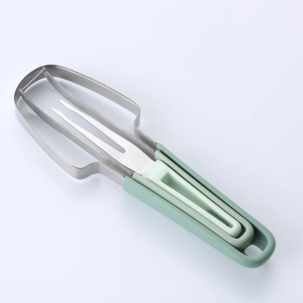 1 Watermelon Fork Slicer Cutter Stainless Steel Fruit Cutting Tool Zpaxo 3pcs