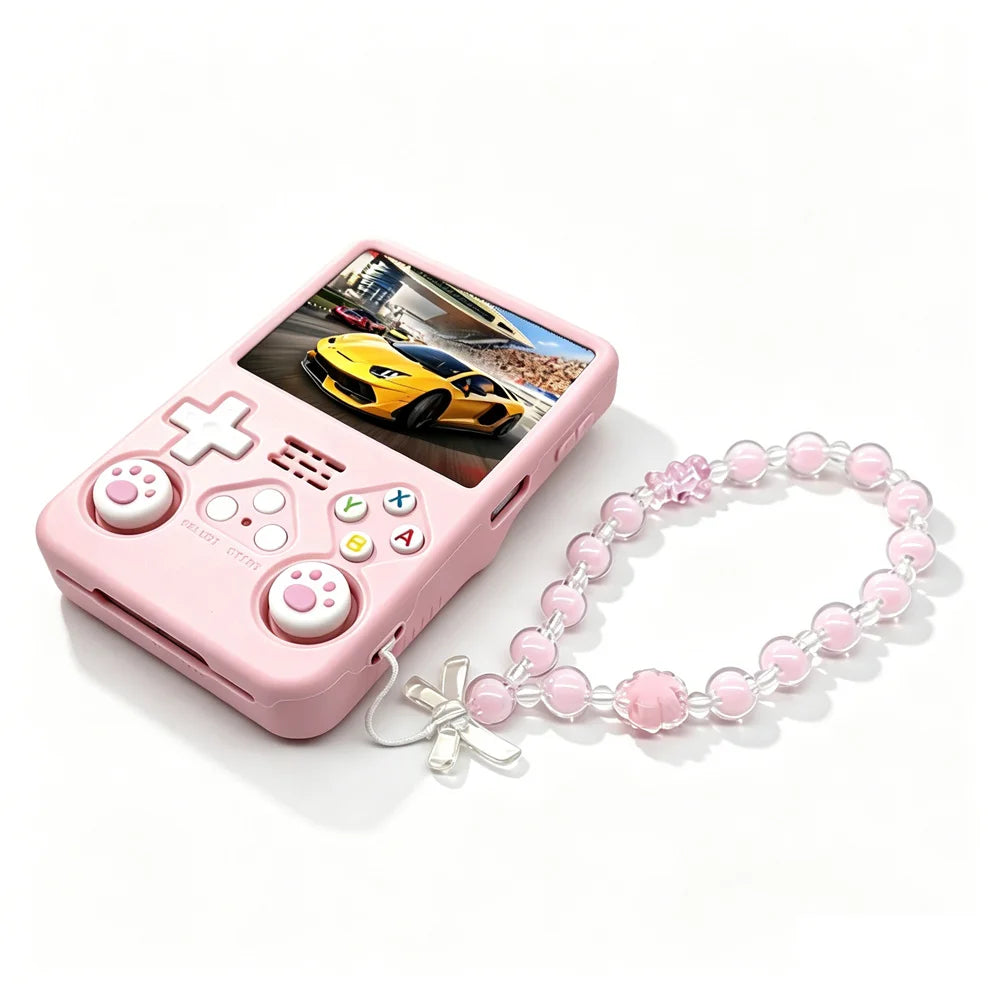 Cute Silicone Protective Kit for R36S Handheld Game Console with Lanyard Tempered Glass Button Cap And Children's Gift Ideas Zpaxo
