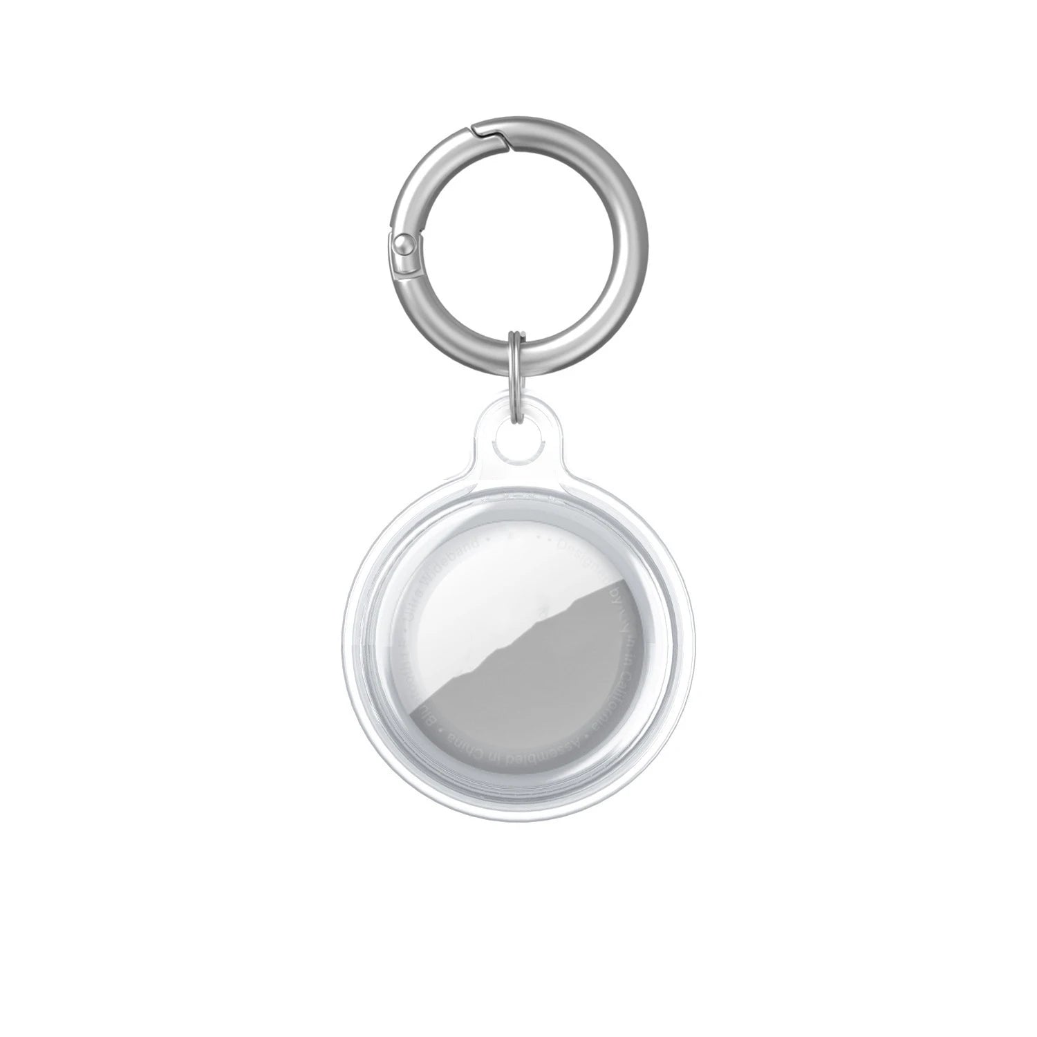 Waterproof Anti-lost Transparent TPU Case Keychain Apple Airtag Dog