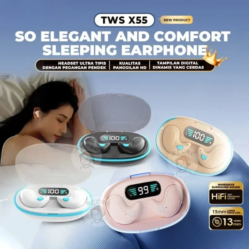 Mini Invisible Sleep Wireless Bluetooth Earphones High-definition