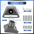 Mounting Pole Adapter Kit for Starlink Gen 3 Dish Rustproof Aluminum Alloy Pipe Adapter Mounting Kit Diameter 1-2 Inch Pole 2025 Zpaxo grey For 1 inch diameter